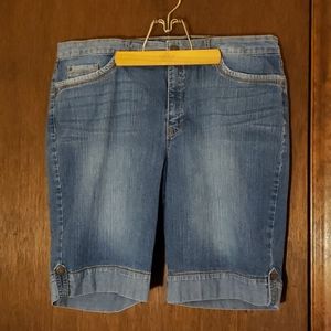"Jenna" style, Vanderbilt denim stretch shorts